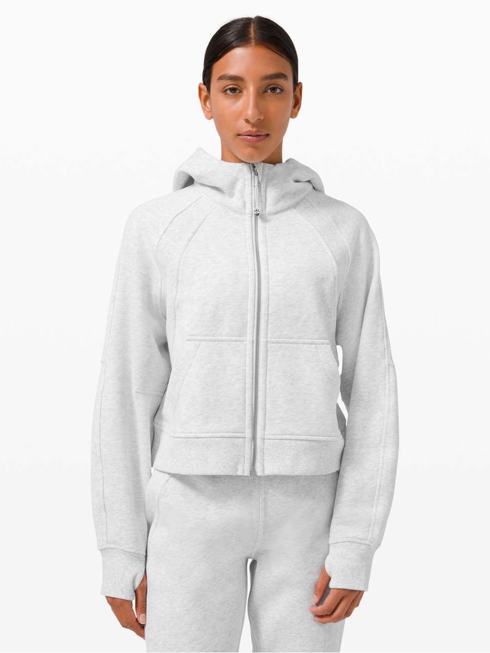 Lululemon Scuba Oversized Full-Zip Hooded Sweatshirt - Heather Grey Size XS/S